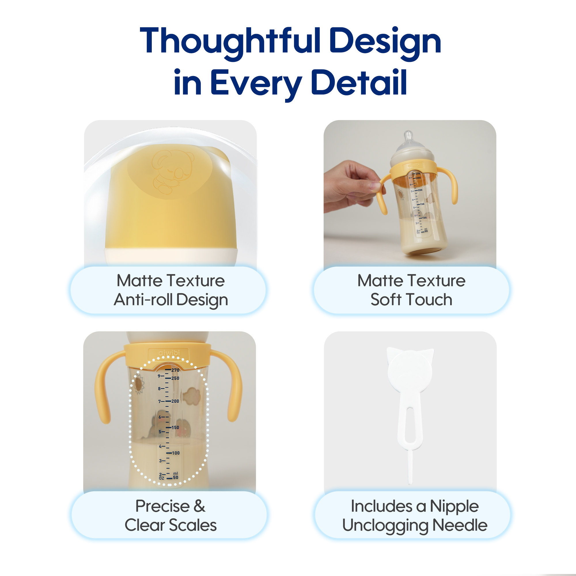 Biberons pour bébé en Tritan (180ml/270ml)