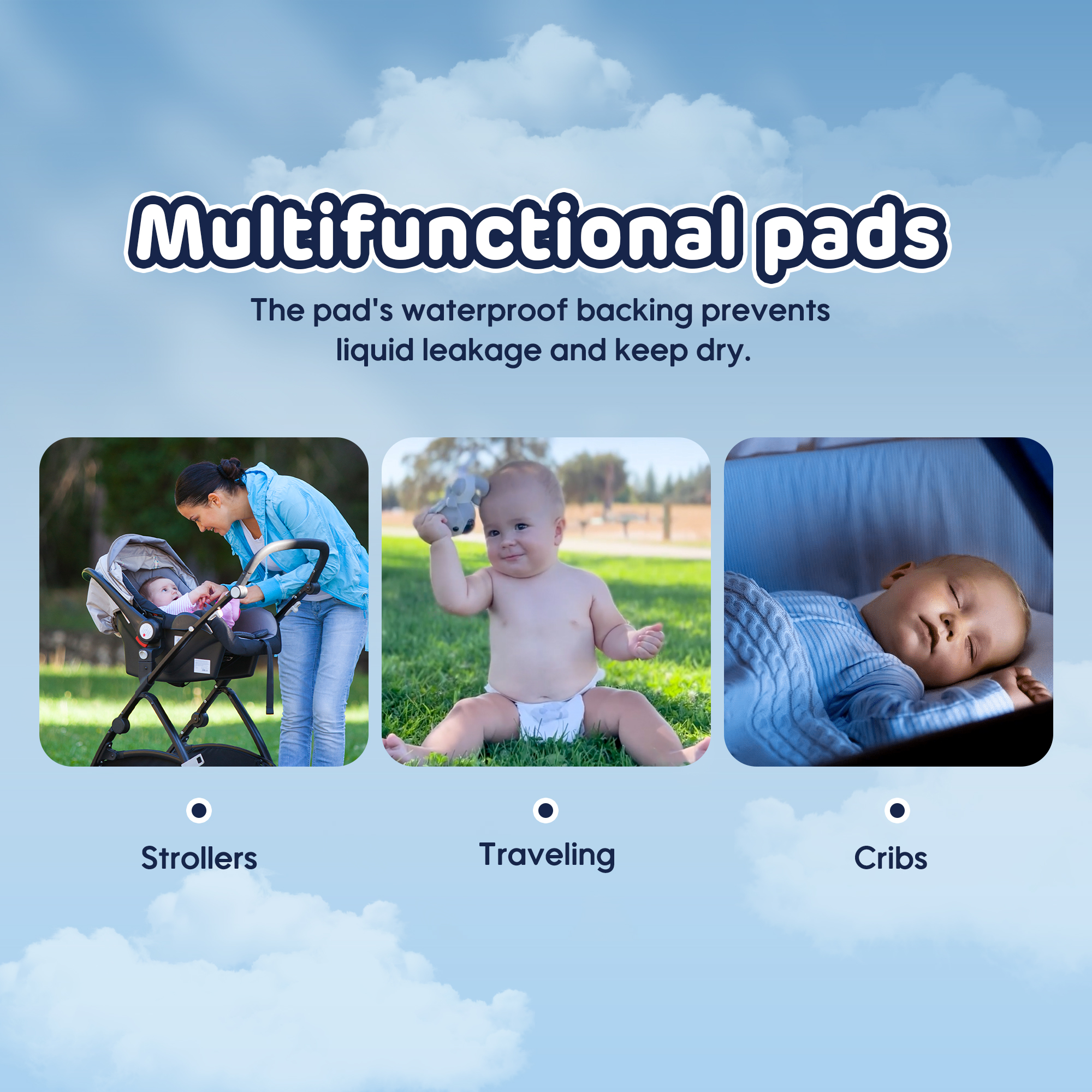 Alèses à langer jetables pour bébé (60*40cm de 5/10/30 pièces)